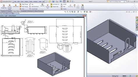 sheet metal drawing pdf|solidworks sheet metal pdf.